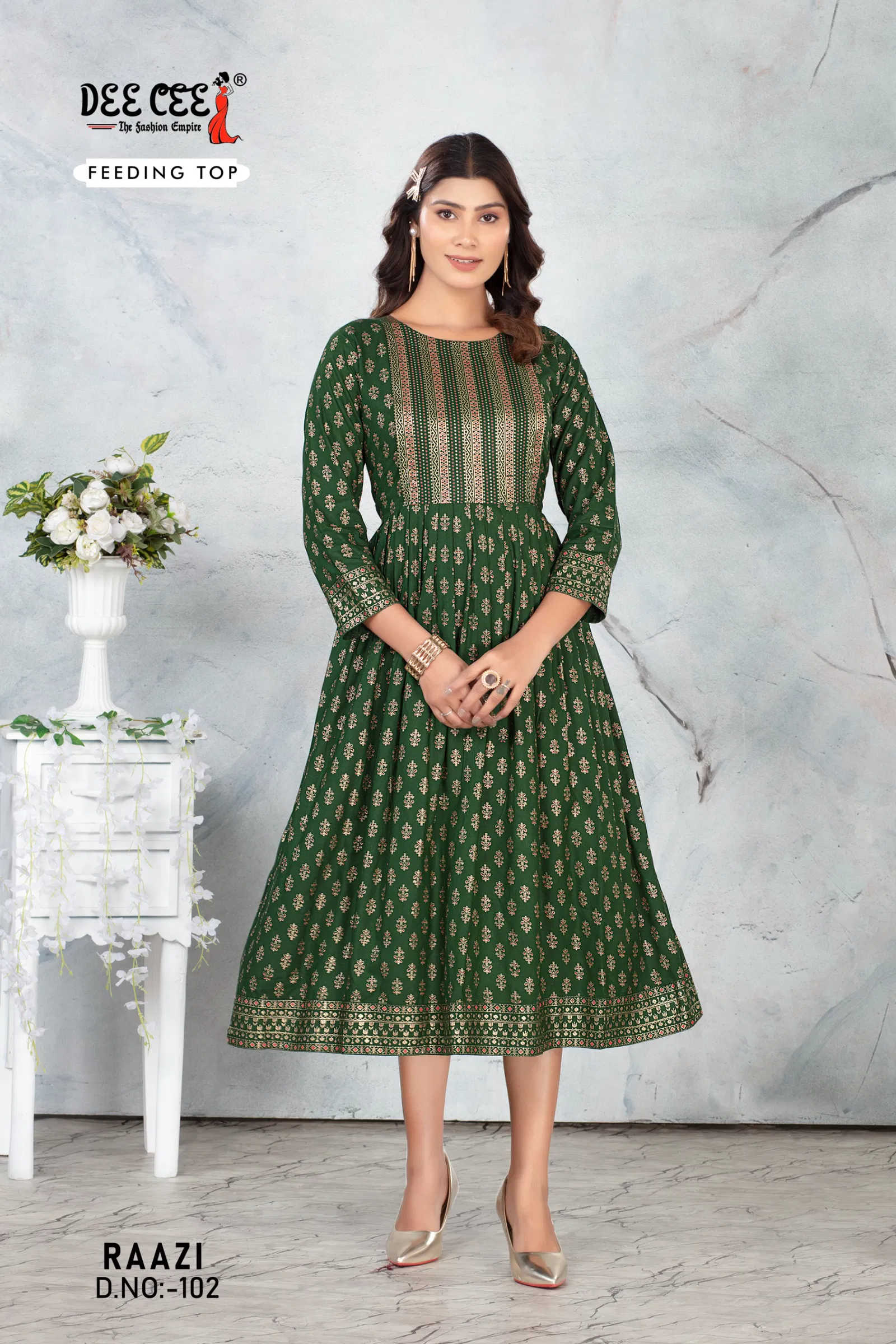 Raazi By Deecee Casual Wear Fancy Rayon Kurtis Wholesale Online